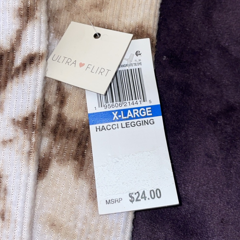NWT Ultra Flirt Brown Tie-Dye Women’s Sweatpants - Picture 5 of 5